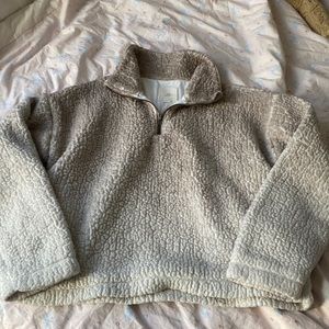 cozy sherpa pullover